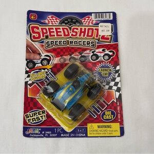 Ja-Ru Speed Shotz Pull Back Toy Truck Speed Racers Die Cast #3483-New On Board